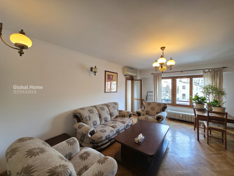 Unirii, Matei Basarab, apartament 3 camere + 2 balcoane, 82 mp, vedere mixta.